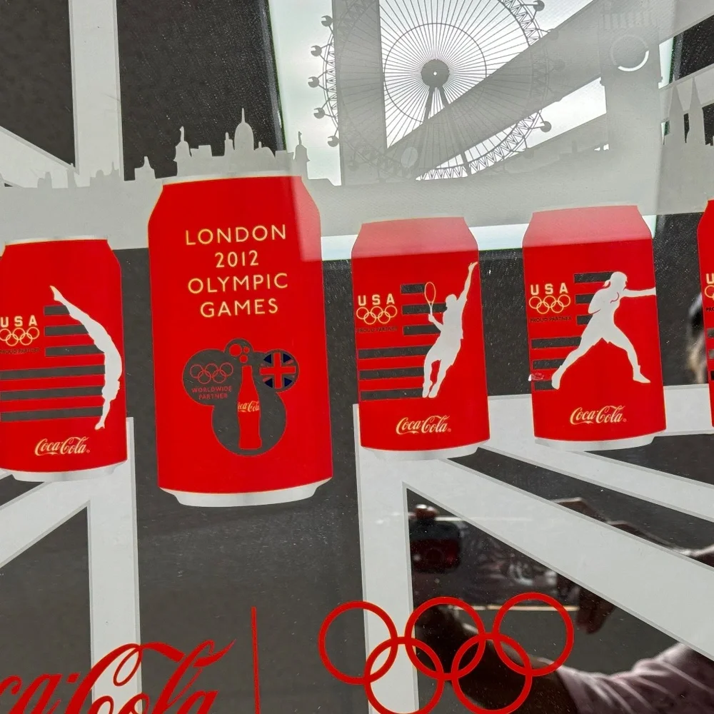 Coca Cola 2012 London Olympics Bar Mirror Collector Decor